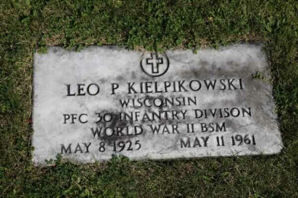 LEO P KIELPIKOWSKI MEMORIAL CEMETERY STONE