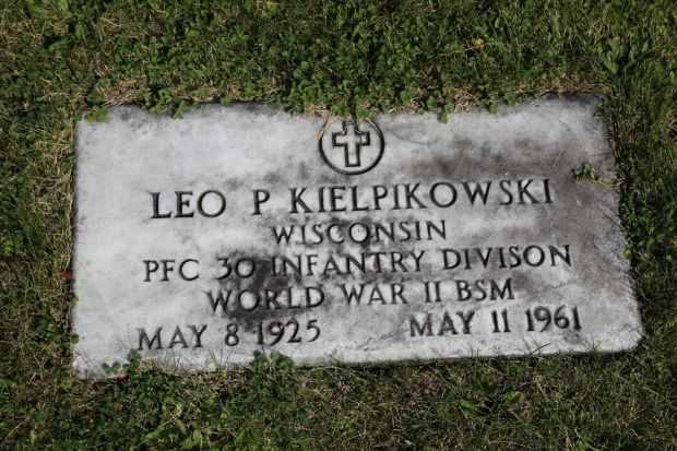 LEO P KIELPIKOWSKI MEMORIAL CEMETERY STONE