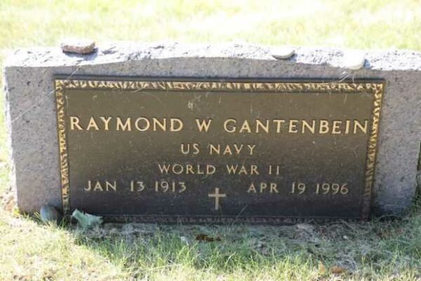 RAYMOND W GANTENBEIN MEMORIAL CEMETERY STONE