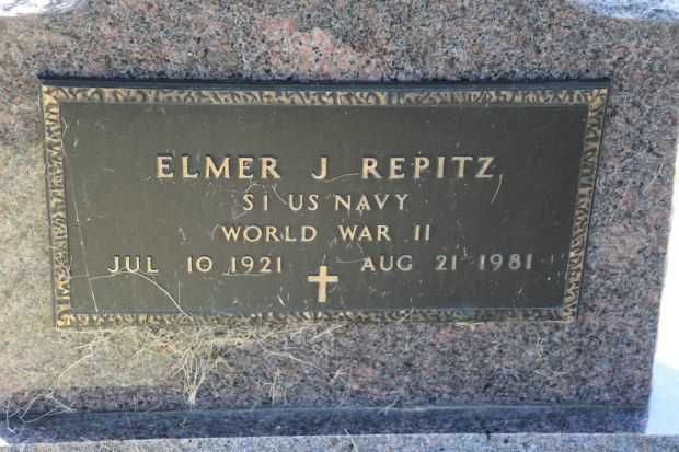 ELMER J REPITZ MEMORIAL CEMETERY STONE