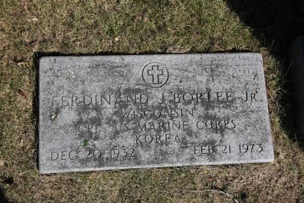 FERDINAND J. BORLEE JR MEMORIAL CEMETERY STONE