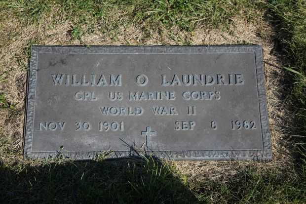 WILLIAM O LAUNDRIE MEMORIAL CEMETERY STONE