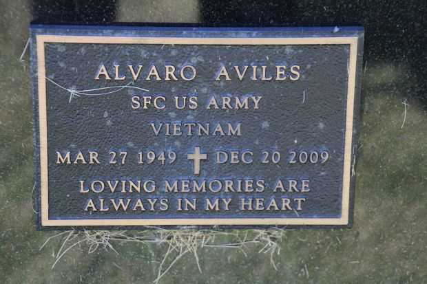 ALVARO AVILES MEMORIAL CEMETERY STONE