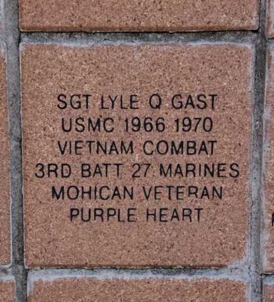 MOHICAN VETERANS MEMORIAL PAVER 14