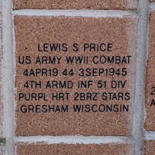 MOHICAN VETERANS MEMORIAL PAVER 13