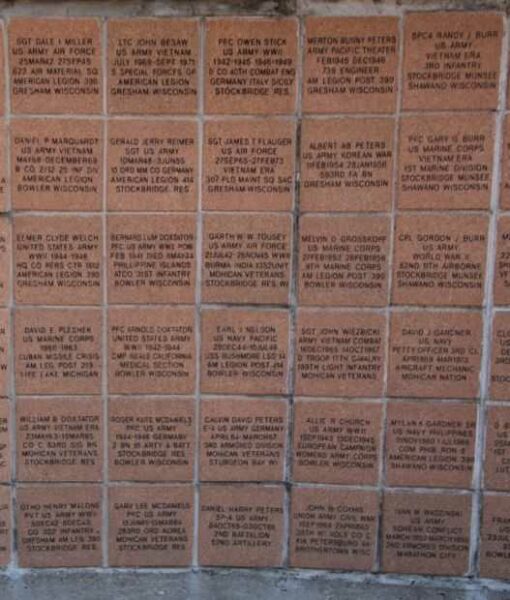 MOHICAN VETERANS MEMORIAL PANEL I