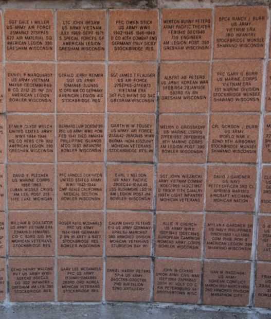 MOHICAN VETERANS MEMORIAL PANEL I