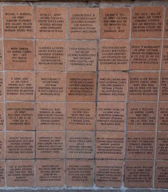 MOHICAN VETERANS MEMORIAL PANEL H