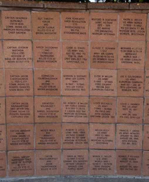 MOHICAN VETERANS MEMORIAL PAVER F