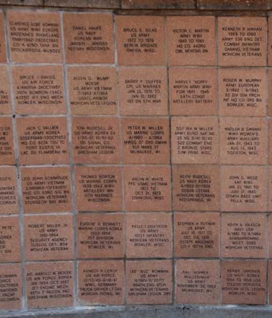 MOHICAN VETERANS MEMORIAL PANEL