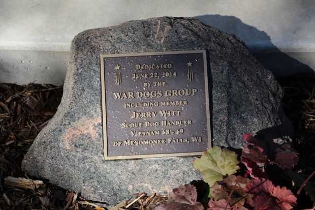 WAR DOGS GROUP MEMORIAL PLAQUE