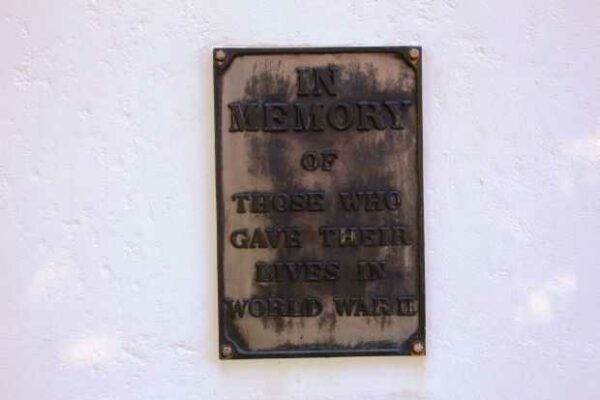 MENOMONEE FALLS WORLD WAR II MEMORIAL PLAQUE