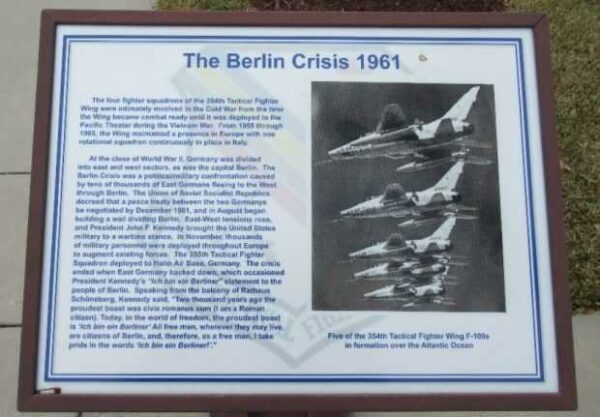 THE BERLIN CRISIS 1961 MEMORIAL PANEL