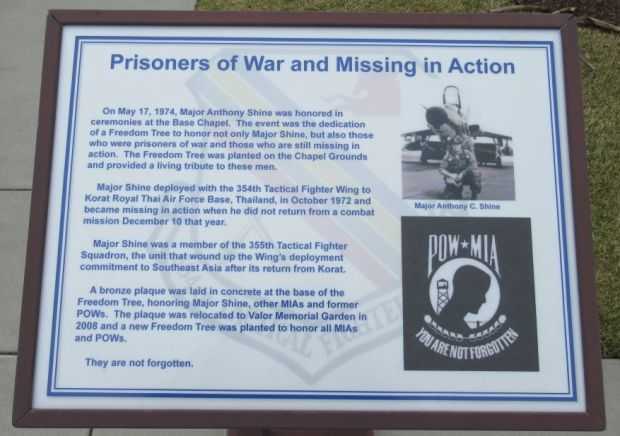 PRISONERS OF WAR AND MISSING IN ACTION MEMORIAL PANEL