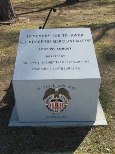 MYRTLE BEACH MERCHANT MARINE MEMORIAL DEDICATION STONE