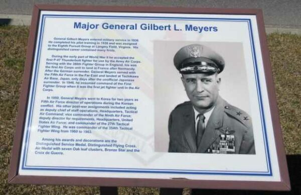 MAJOR GENERAL GILBERT L. MEYERS MEMORIAL PLAQUE