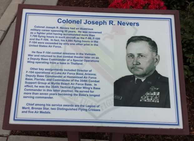 COLONEL ROBERT P. “PANCHO” PASQUALICCHIO MEMORIAL PLAQUE