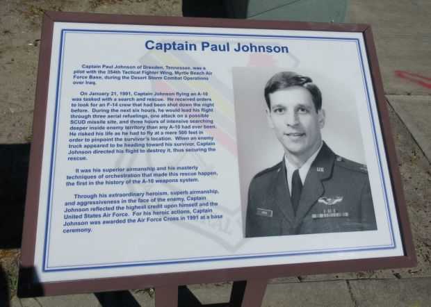 CAPTAIN PAUL JOHNSON MEMORIAL PLAQUE