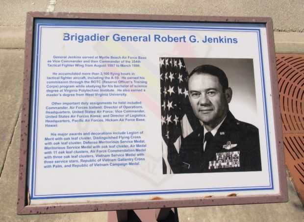 BRIGADIER GENERAL ROBERT G. JENKINS MEMORIAL PLAQUE