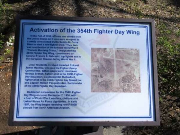 ACTIVATION OF THE 354TH FIGHTER DAY WING MEMORIAL PLAQUE