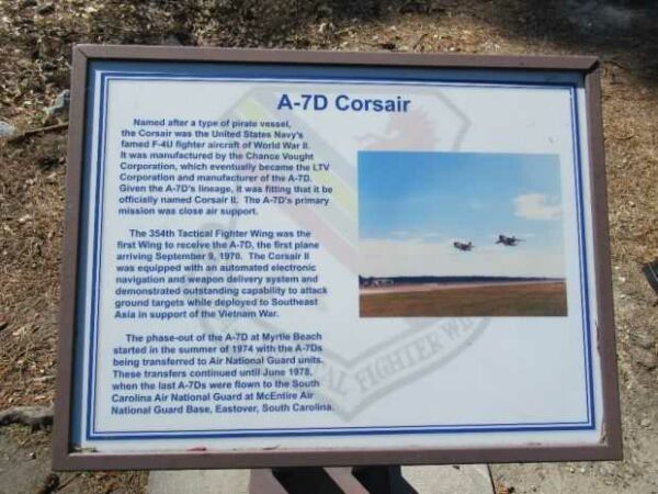 A-7D CORSAIR MEMORIAL PLAQUE
