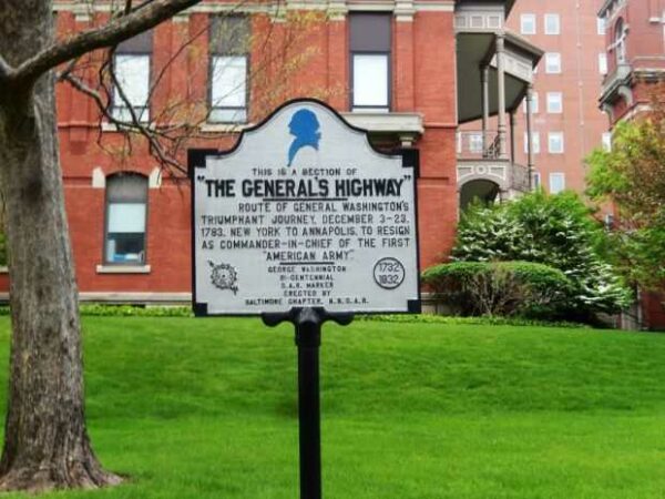 “THE GENERAL’S HIGHWAY” WAR MEMORIAL MARKER BALTIMORE