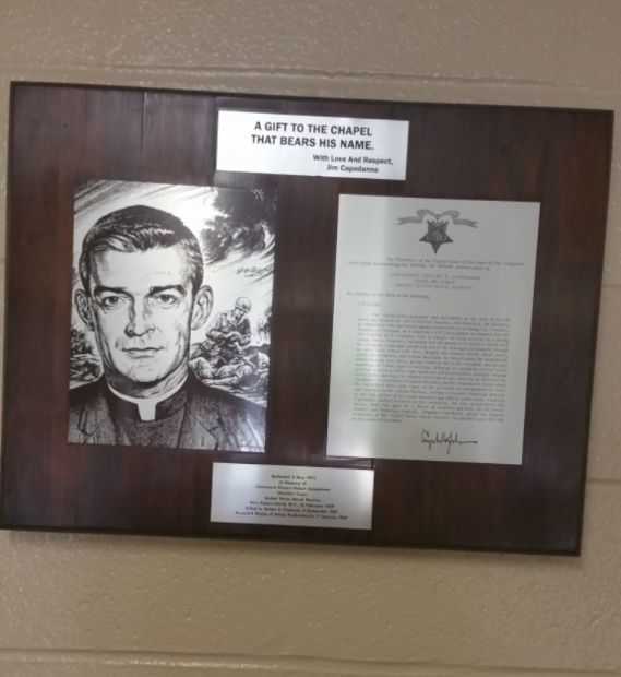 LIEUTENANT VINCENT ROBERT CAPODANNO MEDAL OF HONOR MEMORIAL PLAQUE