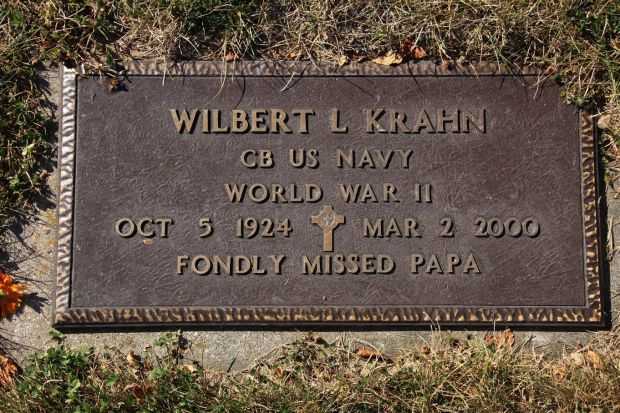 WILBERT L KRAHN MEMORIAL CEMETERY STONE
