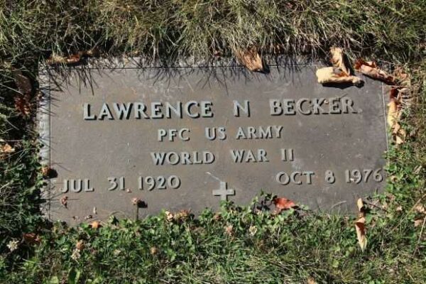 LAWRENCE N BECKER MEMORIAL CEMETERY STONE