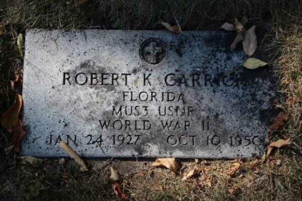 ROBERT K CARRICK MEMORIAL CEMETERY STONE