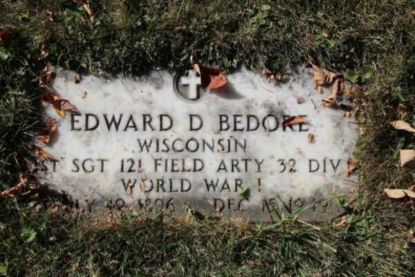 EDWARD D BEDORE MEMORIAL CEMETERY STONE