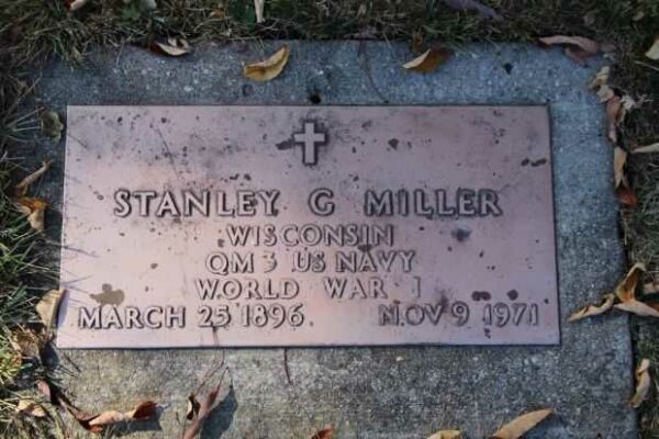 STANLEY G MILLER MEMORIAL CEMETERY STONE