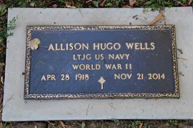 ALLISON HUGO WELLS MEMORIAL CEMETERY STONE