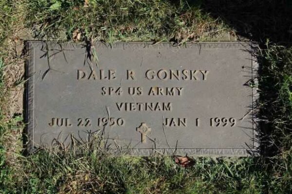 DALE R GONSKY MEMORIAL CEMETERY STONE