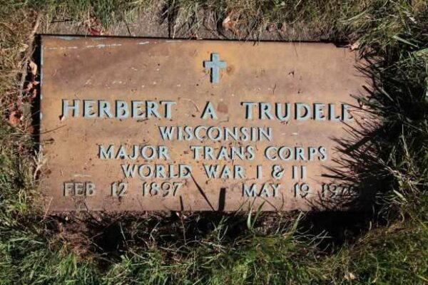 HERBERT A TRUDELL MEMORIAL CEMETERY STONE