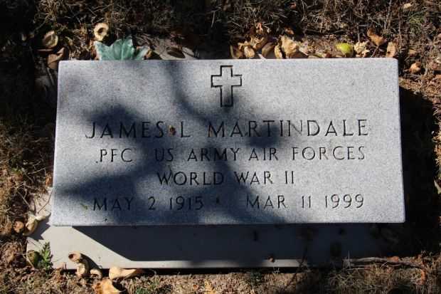 JAMES L MARTINDALE MEMORIAL CEMETERY STONE