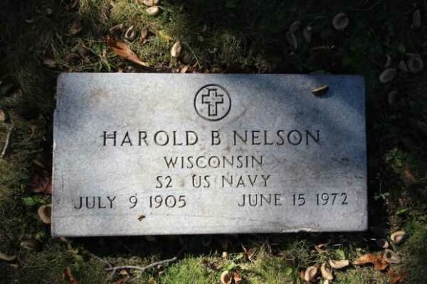 HAROLD B NELSON MEMORIAL CEMETERY STONE