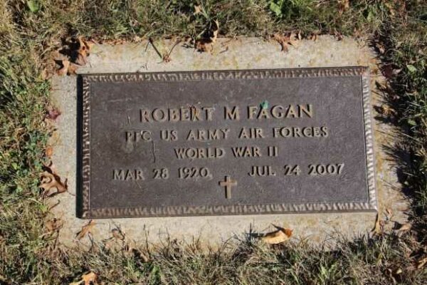 ROBERT M FAGAN MEMORIAL CEMETERY STONE