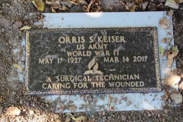 ORRIS S KEISER MEMORIAL CEMETERY STONE