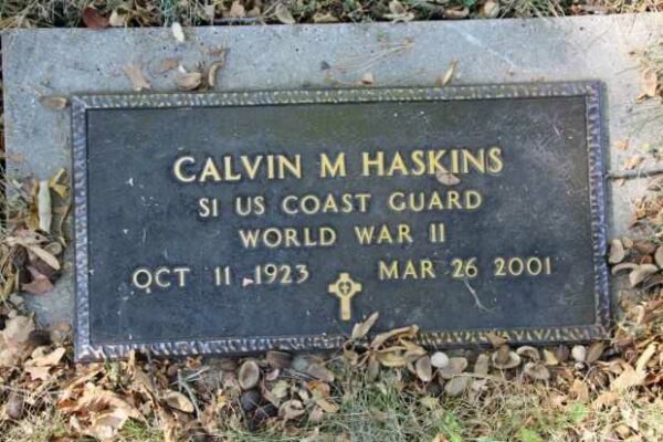 CALVIN M HASKINS MEMORIAL CEMETERY STONE