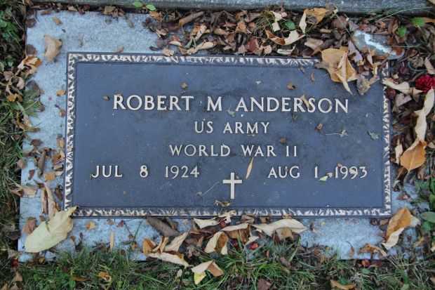 ROBERT M. ANDERSON MEMORIAL CEMETERY STONE