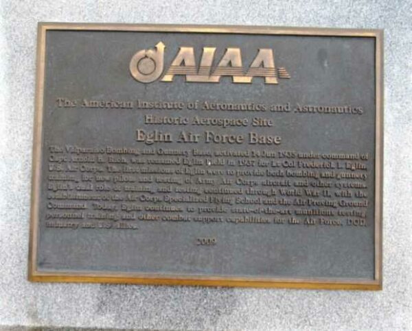 HISTORIC AEROSPACE SITE MEMORIAL PLAQUE