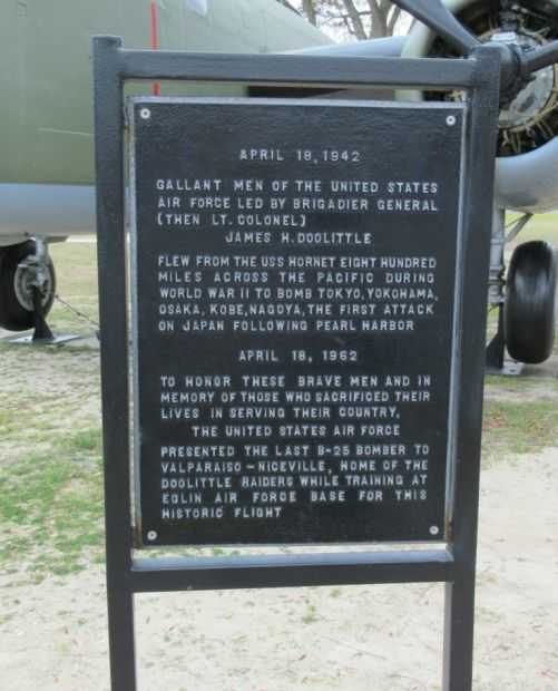 APRIL 18, 1942 WAR MEMORIAL MARKER