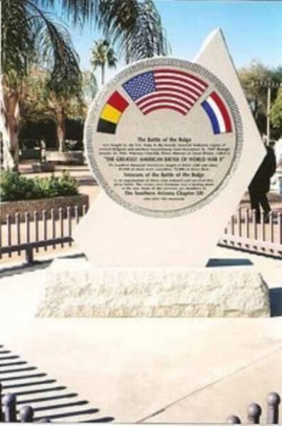 TUCSON BATTLE OF THE BULGE MEMORIAL BACK
