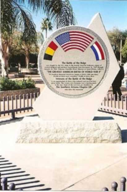 TUCSON BATTLE OF THE BULGE MEMORIAL BACK
