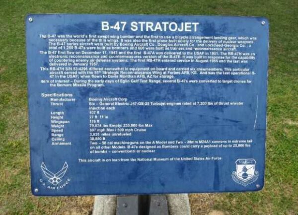 B-47 STRATOJET AIRCRAFT