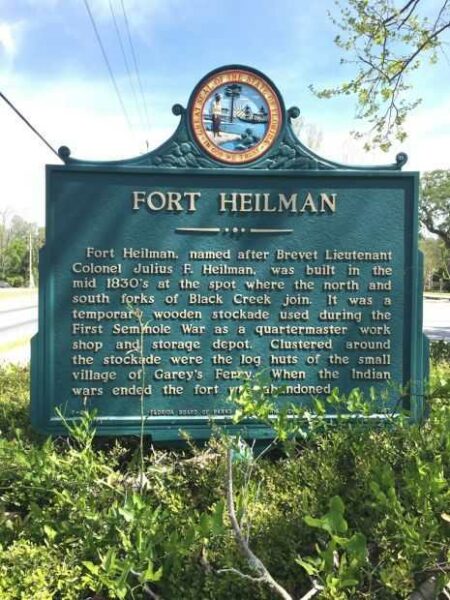 FORT HEILMAN WAR MEMORIAL MARKER