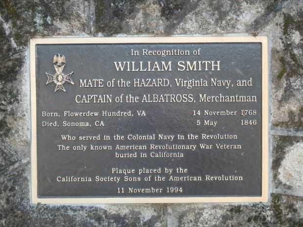 WILLIAM SMITH REVOLUTIONARY WAR VETERAN MEMORIAL PLAQUE