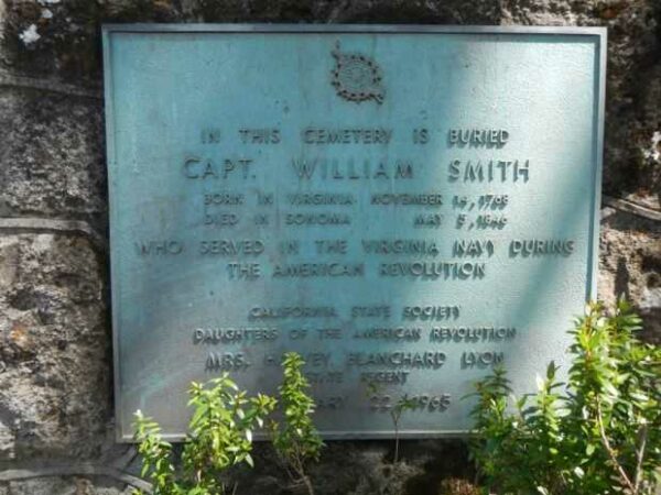 CAPT. WILLIAM SMITH REVOLUTIONARY WAR MEMORIAL PLAQUE