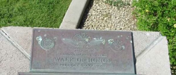 ARIZONA MILITARY AVIATION WALK OF HONOR MEMORIAL PLAQUE